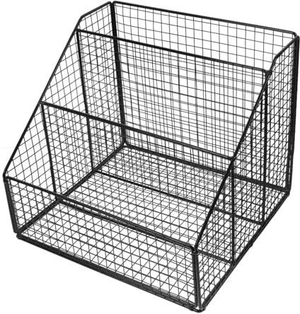 Artibetter Organizer da Scrivania in Nero Scaffale Multi Libri e Documenti Porta Riviste Stabile e Capiente per Ufficio e Casa