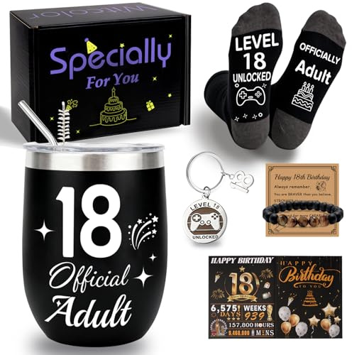 WITCOLOR 18 Year Old Boy Birthday Gift Ideas, Unusual 18th Birthday Gifts for Boys, Cool Gifts for Boys Son Grandson Nephew Friend