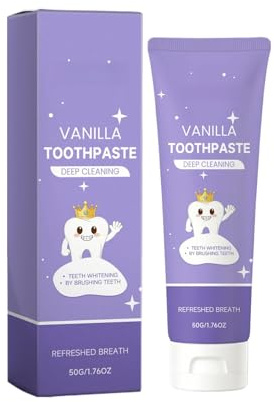 Vanille-Reinigungszahnpasta – Sanfte Fleckenentfernung, Frischer Atem Und Zahnschmelzpflege, Cremig-glatte Textur For Die Tägliche Mundhygiene(1PCS)