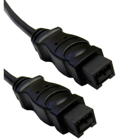 CableWholesale Firewire 800 9 Pin Cable, Black, IEEE-1394b, 3 Foot