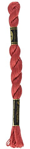 DMC 115 5-347 Pearl Cotton Thread, Very Dark Salmon, Size 5