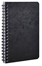 Clairefontaine 786161C Spiralbuch (Age Bag liniert, 11 x 17 cm, 60 Blatt) 1 Stück schwarz