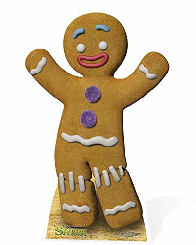 Star Cutouts Ltd SC787 Gingy from Shrek Mini Pappaufsteller für Fans, Partys und Sammler, Höhe 75 cm, Mehrfarbig