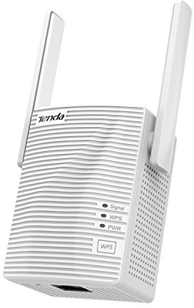 Tenda A18 AC1200 Ripetitore WiFi universale Dual Band a banda larga, Wi-Fi Booster/Hotspot, con 1 porta Ethernet, funziona con tutti i fornitori di banda larga, spina UK