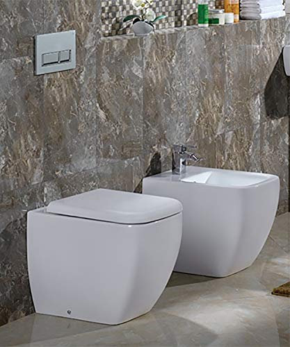 Sanitari bagno vaso wc water filo muro, bidet, coprivaso, Metropolitan Rak
