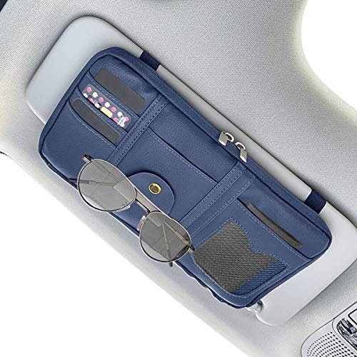 Auto Sonnenblende Tasche KFZ Organizer Mehrzweck Anti-Rutsch-elastische Auto Aufbewahrungstasche CD-Tasche kleine Dokumenten Tasche für Handys Sonnenbrillen Kopfhörern