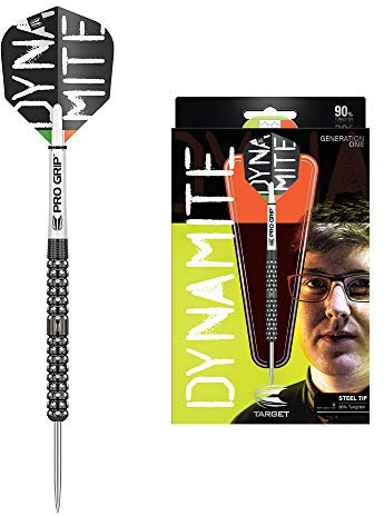 Target Darts Keane Barry 90% Wolfram Steeldarts-Set (24gr - Dartpfeile) schwarz und weiß