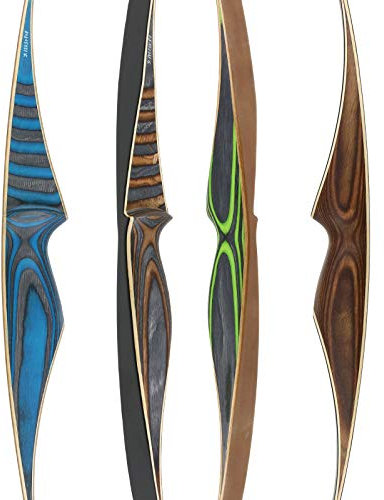 JACKALOPE by Bodnik Bows Recurvebogen Quartz One Piece 58 Zoll 20-50 lbs Rechtshand Clear (Black, 40 lbs)