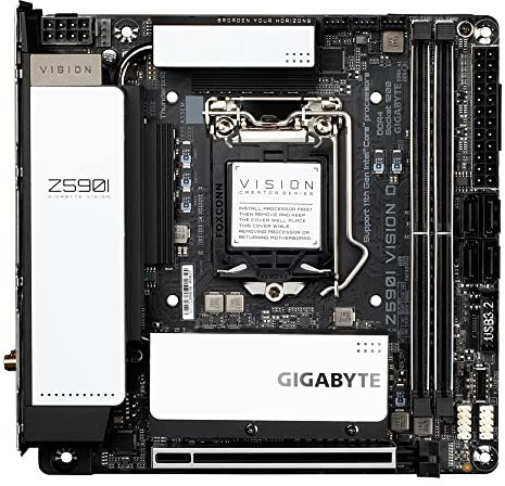 Gigabyte Scheda madre Z590I VISION D ITX per CPU Intel LGA 1200