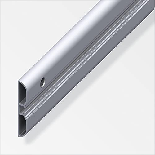 Gedotec Befestigungsschiene Zubehör Systemschiene für Fahrradhalter Wandprofil für Skihalter | Aufhängeschiene Aluminium blank | Wand-Leiste mit Länge 1000 mm | 1 Stück - Wandhalter für Ski-Halterung
