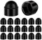 Hex Acorn Cap Nuts Assortment Kit 20PCS M12 19mm Nylon Female Thread Bolt Cover Cap Dome Nuts for Protection, Indoor and Outdoor