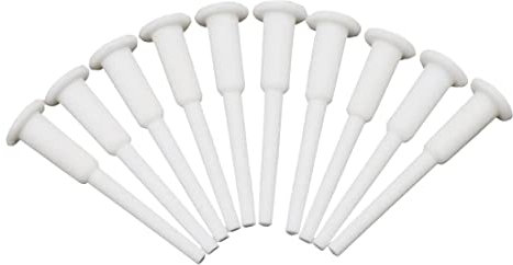 BAQI Lot de 10 Bouchons de Balle de Yoga pour Fitness, Exercice de Sport, lit Gonflable, Bouchon de Piscine, Blanc