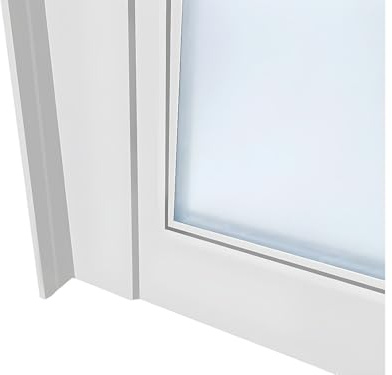 Vente-unique-Atelier-Glaswand - 60 x 105 cm - thermolackiertes Aluminium - Weiß - Bayview