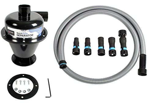 Cen-Tec Systems Quick Click Dust Separator 3m Hose Kit | For workshop vacuum systems. Improves dust collection efficiency.