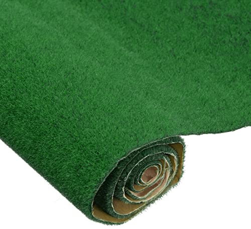 sourcing map Tapis de gazon artificiel - 50 x 99,1 cm - Vert foncé - Petit gazon réaliste pour décoration de jardin ou pelouse