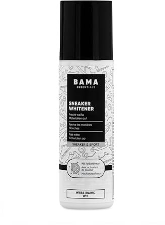 Bama Sneaker Whitener - Pflege für weiße Schuhe und Sneaker, Schuhpflege - mit hoher Deckkraft, 100 ml