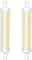 Caldarax Leuchtmittel R7s LED 118mm 12W, Kaltweiß 6000K R7s LED Lampe 118mm 1500LM Ersatz Für 120W R7S Halogenlampe, Nicht Dimmbar, 360° Abstrahlwinkel, AC 220V-240V, 2 Stück
