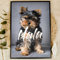Yorkshire Terrier Geschenk Holzbild - Foto Geschenk - personalisierbar zum Hinstellen/Aufhängen opt. beleuchtet Jack Russel Terrier, Amercian Staffordshire Terrier, Patterdale - dein Hunde Geschenk