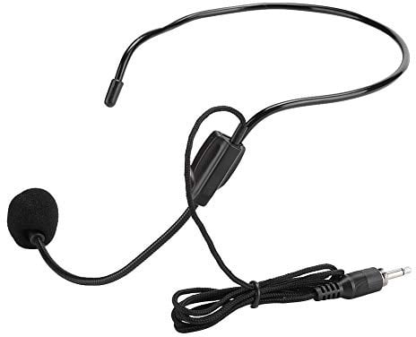 Headset-Mikrofonkopf Headset-Mikrofon ABS + Metall 3 Stück 3,5-mm-Schraubstecker Wired Head Kondensatormikrofon Headset-Mikrofon für Shopping Guide Guider