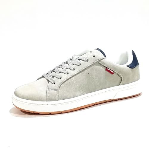 Levi's Herren Piper Sneakers, Off-White, 42 EU Schmal