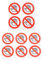 HOMSFOU 10stücke Do Not Touch Sticker Selbstklebende Warnaufkleber Für Runde Warnetiketten Für Lager Und Maschinen Effektiver Schutz Vor Gefahren