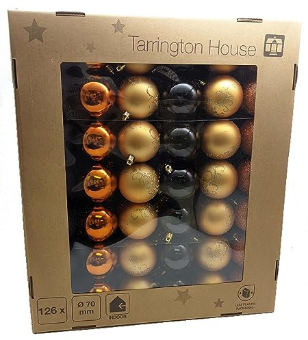 Tarrington House Weihnachtskugeln Magic Moments, Kunststoff, ¯ 7 cm, glŠnzend, matt und glitzernd, 126 TLG.