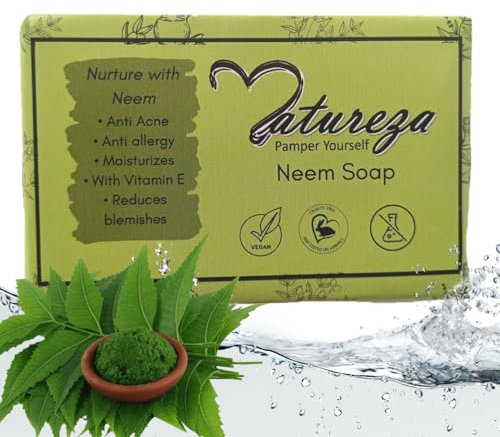 Natureza Organic Neem soap Herbal Handmade Anti acne 90g