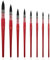 Watercolour Brushes 8pcs Set Professional Paint Brush Wooden Handle Round Tip Mop Artist Acrylic Brush for Acrylic Inks Gouache Tempera Craft