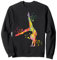 Turnerin mit Boden Mädchen Kinder Rhythmische Gymnastik Sweatshirt