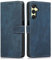 MIKULLE Cover a Libro per Samsung Galaxy A25 5G (6.5), Custodia in Pelle PU e Silicone TPU Bumper, Flip Chiusura Magnetica Caso Portafoglio con Funzione Stand - Blu