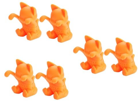 TOPBATHY Lot De 3 Passoires À Thé En Silicone En Forme De Chat Infuseurs À Thé Faciles À Utiliser Pour Les Fêtes 2 Pièces X 3
