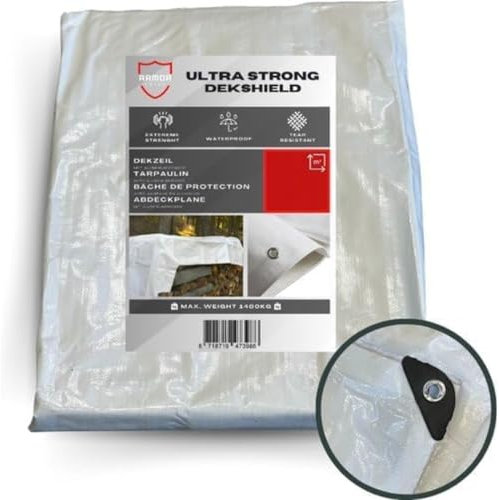 Perfect Cover Bâche Imperméable Extra Solide avec Œillets - Protection pour Meubles de Jardin, Piscine, Voiture, Caravane - Résistante aux UV - indéchirable - Innen und Außennutzung - 200g/ m², 4x6m