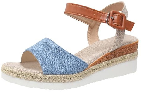 DJYQLCWA Sandalias Planas Mujer Sandalias Planas Sandalias para mujer con de cuerda de, ras, informales, zapatos de mujer, sandalias de gruesa con de Chancl
