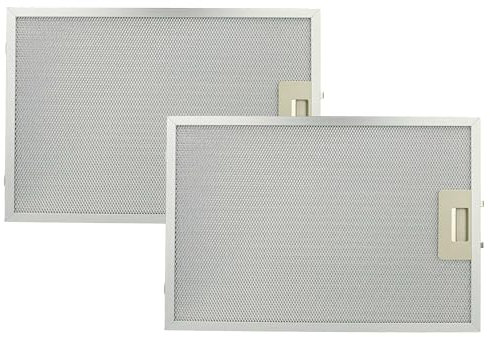 vhbw 2x Filter Metallfettfilter Ersatz für Bosch 4242001260069, 742967 für Dunstabzugshaube - 38,8 x 26,5 x 0,9 cm, Metall