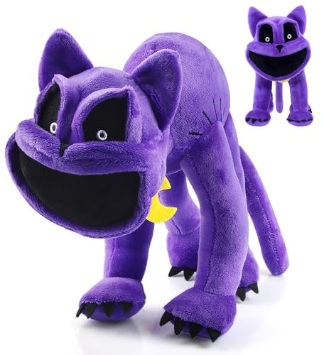 ZoneYan Smiling Critters Plüschtier, Catnap Kuscheltiere, Lächelnde Critters Plüsch, Catnap Plush Toy, Gruseliges Lila Monster Spielzeug