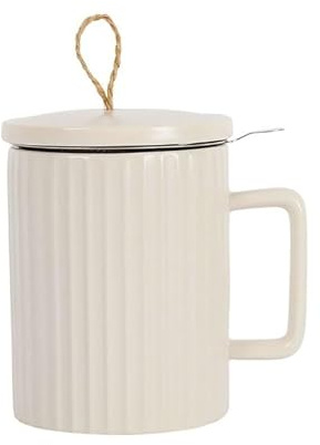 Sema - TISANIERE SWEET LEAVES ECRU 47.5CL GRES+INOX - SEMA
