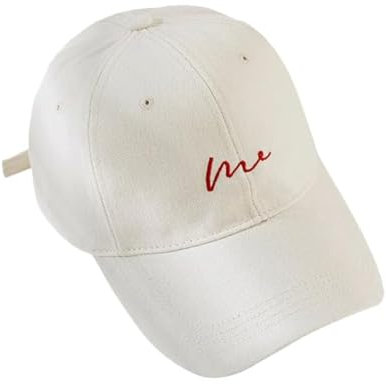 COTIDI Herren-Kappe, 100% Baumwolle, Baseball, verstellbar, Elfenbein, One Size