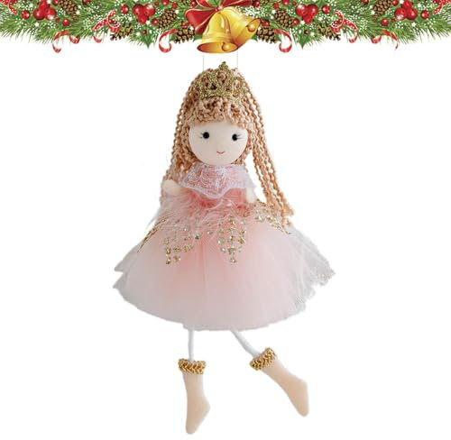 Weihnachtsengel Mädchen Anhänger – Weihnachtsbaum-Mädchen-Puppen-Ornamente, lebendige Bilder, Engel-Ornamente für Fenster, , Tür, Weihnachtsbaum