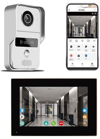 Générique KONX KW02 IP7 RJ45 - WiFi 1V1 avec Ecran LCD 7 et Badges RFID