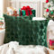 HEYIDAMAI Kissenbezug Weihnachten 2er Set, Weihnachtskissen Grün Samt, Weihnachtsdeko Kissenbezug, Kissenhülle Weihnachten Grün, Christmas Kissenbezug für Sofa Wohnzimmer Schlafzimmer.