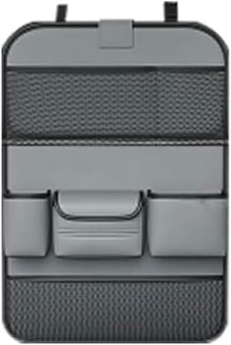 GTALIJHN Auto Rücksitz Organizer Für Mini Clubman(2door) 2007-2015 R55, Klapptisch Autositz Organizers Rückenlehnenschutz Heckablagetasche Wasserdicht Kinder ZubehöR,Large-Grey