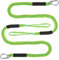 EFUTURETIME 2 x Cuerda Amarre Barco 10cm (4FT), Cabo de Amarre para Barco, Bungee Dock Line para Barcos, Moto de Agua, Kayak, Canoa, Surf (Verde)