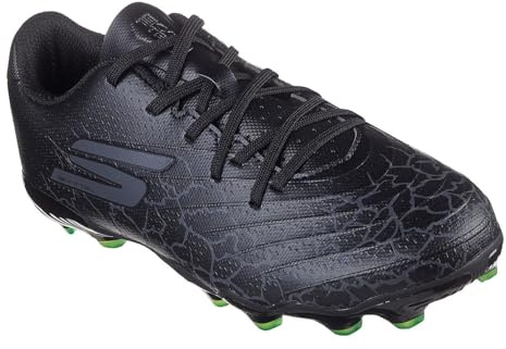 Skechers Kids SKX_01 Junior Firm Ground Football Boots Black/Silver 5