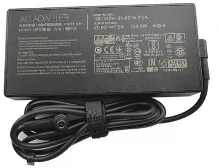 20V 7.5A 150W AC Adapter Charger compatible for Asus VivoBook Pro 16X M7600RE M7600 OLED