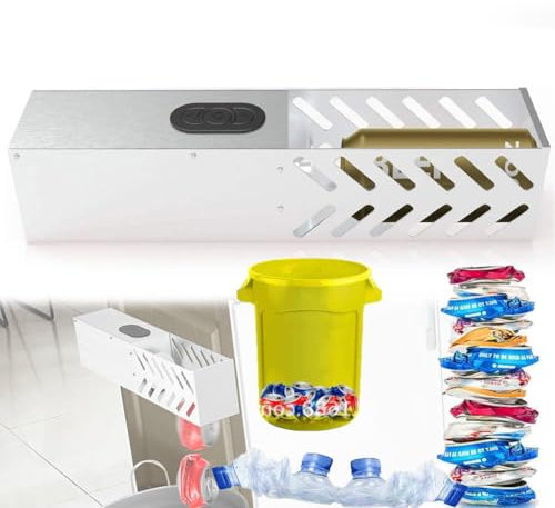 jjxxjujwjg Automatic Can Crusher, Electric Aluminum Can Crushers, 8oz&12oz&16oz Plastic Bottle Crusher, Double Modes, Compactor Machine, For Recycling Cola, Beer Cans