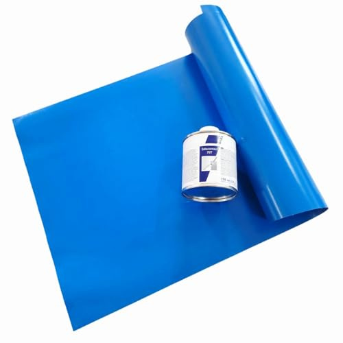 Jehapro Reparaturset Für Pools und mehr gewebeverstärkte Folie Poolfolie Planenflicken (1st. 66x134cm + 250ml Kleber)