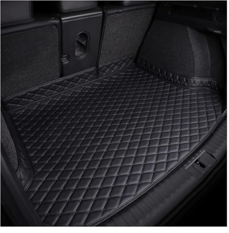 TVVXIO Alfombrilla para Maletero de Coche Cuero para VW Tiguan 2017-2022 2023 2024, Antideslizante Protectora Estera, Impermeable Bandeja Forro,B
