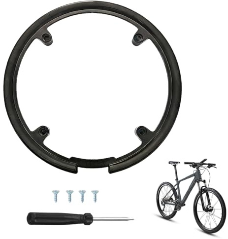BLPRKOT Protection de chaîne de vélo de MontagnePour 42t Et 44t, Couvercle de Pédalier Protection, Garde Chaîne Garde Protéger Couvrir en Plastique, avec 4 Vis, pour la Plupart des Vélos