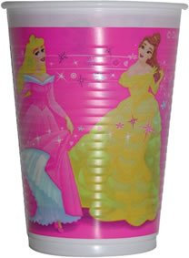 Disney Princess Magic plastic cups x 8
