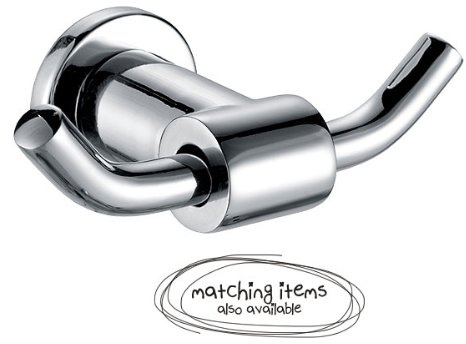 Arian Pro 'Destiny' Wall Mounted Double Towel/Robe Hook in Chrome